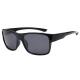 Square Cycling 144MM Sports Sunglasses Classic Black Lens Anti Glare