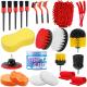 Car Cleaning Tools Set 24 Pcs Auto Detailing Brush Waxing Sponge Washing Interior Exterior