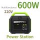 Customizable Colour 600W Lithium Battery Inverter Generator for Portable Power Station