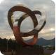Plating Titanium Stainless Steel Metal Art Sculptures City Logo