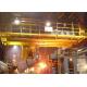 Double Girder Overhead Crane Lifting Equipment 32 Ton For Steel Factory
