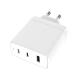 High Speed 3 ports 100W 2 PD + 1 QC Ports Travel Adapter USB-c PD QC3.0 Usb Fast Multi Charger with GaN technology
