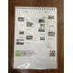 Double Wire Cardboard Printable Desk Calendar 7.48x10.23 Inches