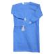 Knitted Cut Disposable Isolation Gown , Hospital SMS Isolation Gown With Ce Iso