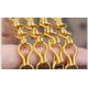 Gold Color Fly Screen Chain Curtain No Rust With 1.6mm / 2.0mm Wire Diameter