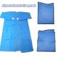 Antistatic Blue Surgical Gown Adult Tie Attachment Back at Neck and Waist SMS Non Woven Fabric 45GSM