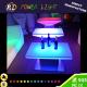 LED Furniture Plastic Glowing Color Changing LED Table