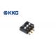 Polyimide KAPTON Smd Dip Switch , Electrical Life 2,000 Cycles Dip Switch 8 Pin