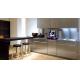 Bespoken Stainless Steel Kitchen Base Cabinets Elegant Appearance