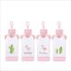 Flamingo Shape Cute Glass Bottle , Pink Glass Bottle With Silicone Sleeve