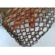 Bronze Color 15mm Metal Ring Mesh Curtain Stainless Steel For Decoration