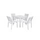 5-piece Outdoor Table Chairs Patio Restaurant Dining Furniture Set