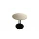 Steel Frame Round Marble Coffee Table Powder Coated Coffee Tea Table