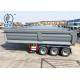 Rear Dump Trailer End Dumping Dumper Semi Truck Trailer 50t To 70 Ton 3 Axles With HYVA Hydraulic Cylinder