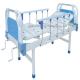ISO 9001 2 Handles Manual Nursing Bed Detachable Head