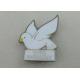 Dove Soft Enamel Pin by Iron Die Struck , Brooch Pin And Black Nickel Plating