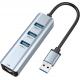3.0 USB Ethernet Adapter 3Port USB RJ45 10 Gigabit Ethernet Adapter ROHS