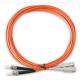 LC ST Patch Cord For Telecom System , Duplex Fiber Optic Cable 2M 3M 5M 15M