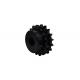 Z17 P12.7 C45 Right Hand Helical Gear Double Sprocket Wheel Toothed Rack