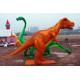 Electric Silk Fabric Chinese Lanterns Dinosaur Shaped For New Year Show