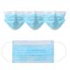 Blue 3 Ply Face Mask Non Woven Soft Non - Irritating High Filtration Efficiency