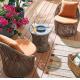 Outdoor Furniture Rattan Garden Chairs Set 3pcs Wicker Coffee Table And Chair Set