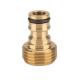 Brass Garden Hose Quick Connector 3/4 Inch GHT Male and Female Water Hose Fittings