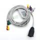 Compatible Zoll 10 Leads Snap Type IEC Standard EKG Cable and Wires