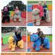 Outdoor Amusement Rides Stuffed Animals With Wheel Motorized Plush Riding Animals Ride