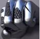 Stainless Steel hand fist Abstract Metal Sculptures For Wall Decoration