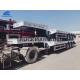 60 Ton Low Bed Semi Trailer With 12.00r20 Tire For Long Haul Freight Transport