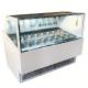 Factory Supply Good Ice Cream Display Freezer Gelato Showcase Marble And Glass Ice Cream/ Popsicle/ Haagen-dazs