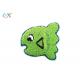 Twill Background Cute Cartoon Green Color Laser Cut Towel Chenille For Bag