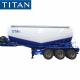 3 Axles 40 Tons Fly Ash Powdered Material Transport Tank Trailer