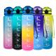 Dust Proof Lid Sport Outdoor Drink Water Bottle Gradient Color Design