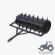 LAS14 - 14mm Diameter Atv Ballast Roller with spikes tooth ; Lawn aerator Roller with tines For Farm