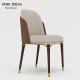 Rattan Nordic Dining Chair 19 Inch Seat Height Minimalist Outdoor Dining Set Leather