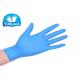 Blue Nitrile Medical Examination Gloves Disposable Non Sterile Powder Free