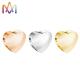 No Allergic Polished Heart Shape SS304 Loose Beads With Smooth Hole