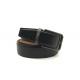 Classic Black 1-3/8 Inch Mens Leather Dress Belt