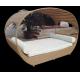 Outdoor sunbed cushion rattan Sunbed Customized Special shape high quality sunbed---6116