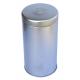 Plain Tea Tin Box Coffee Tin Canister Sliver Tin Container with Embossing on Top