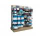 Wood Portable Retail Display Units , Countertop Socks Display Stand With Hook