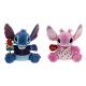 Green and Pink Valentine Day Stitch and Angel Plush toys Super Soft Material