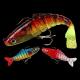 3 Colors 9CM/17g 6#Hooks 3D Eyes Plastic Soft Bait Full Swimming Layer Multi Jointed Fishing Lure