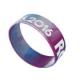 supply wide 25mm swirled text ink filled silicone bracelets no minimum