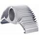 Silver Anodize Extruded Aluminum Heat Sink High Efficiency Heat Dissipation For Motor Housing