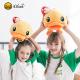 Promotional plush duck toys 18cm 27cm height Non phthalate pvc Material