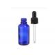 30 Ml Blue Empty Essential Oil Bottles With Glass Dropper Convenient Packaging