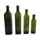 Empty 750ml Olive Green Round Glass Wine Bottle with Cork Hot Stamping Surface Handling
